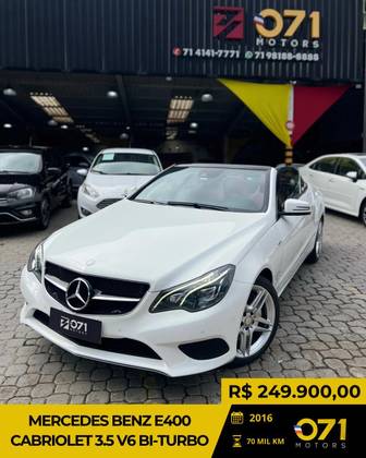 MERCEDES-BENZ E 400 3.0 V6 CABRIOLET BITURBO GASOLINA 2P AUTOMÁTICO